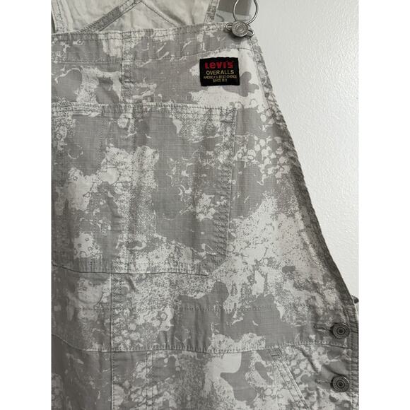 Levis Hiball Digital Gray Camo Ripstop Cargo Utility Style Overalls Size L Large - Picture 2 of 4